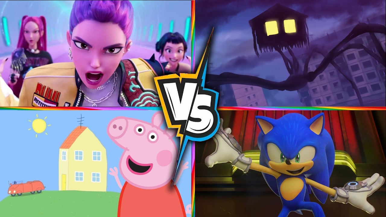 PEPPA PIG EXE 🆚 Siren Head 🆚 Kpop demon hunter 🆚 Sonic 🎶 Tiles Hop EDM Rush