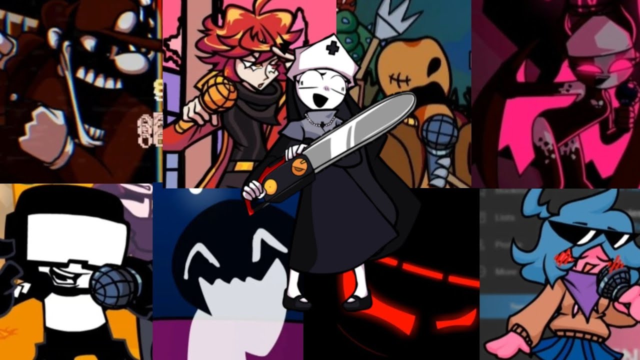FNF - Bad Nun But Every Turn A Different Character Sings It