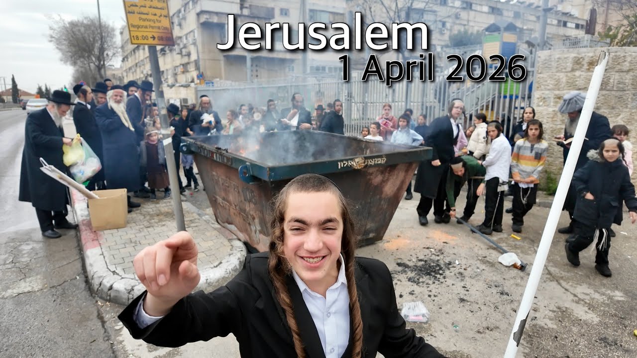 1 April 2026 Happy Passover from Jerusalem! Jews burn leavened bread