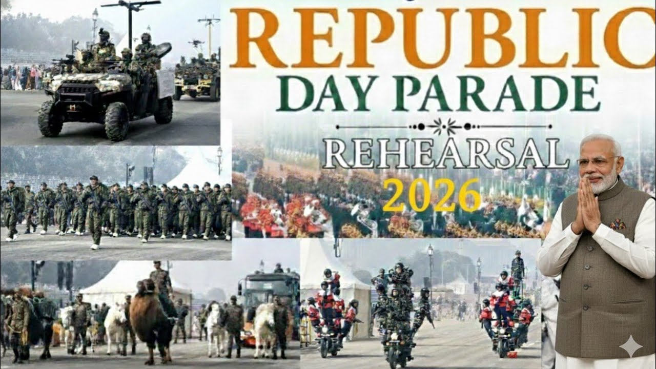 Republic Day Parade Rehearsal 2026. Full Parade Rehearsal #republicday2026 #rdc2026 #kartavyapath