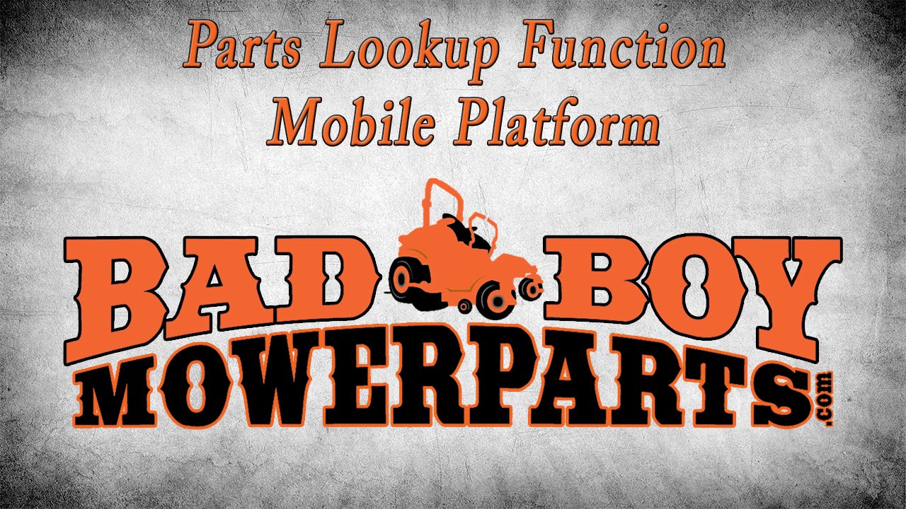 Parts Lookup Function (Mobile Platform)