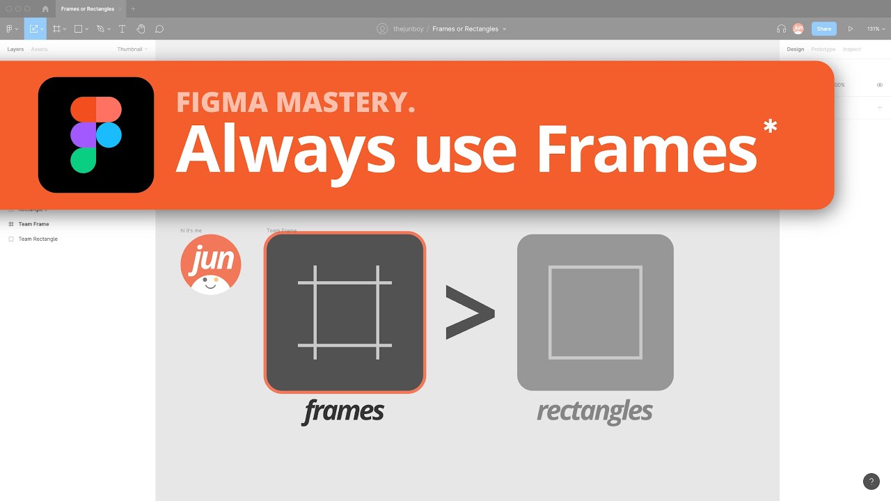Figma Tips ⚡ - Frames or Rectangles