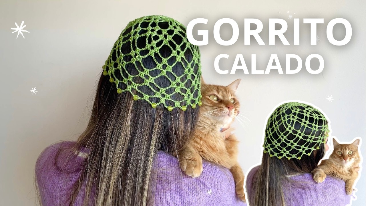 ✨Gorro en Tendencia 2025🧶😍Fácil, Bonito y con Perlas✨| Tutorial Hebras Crochet