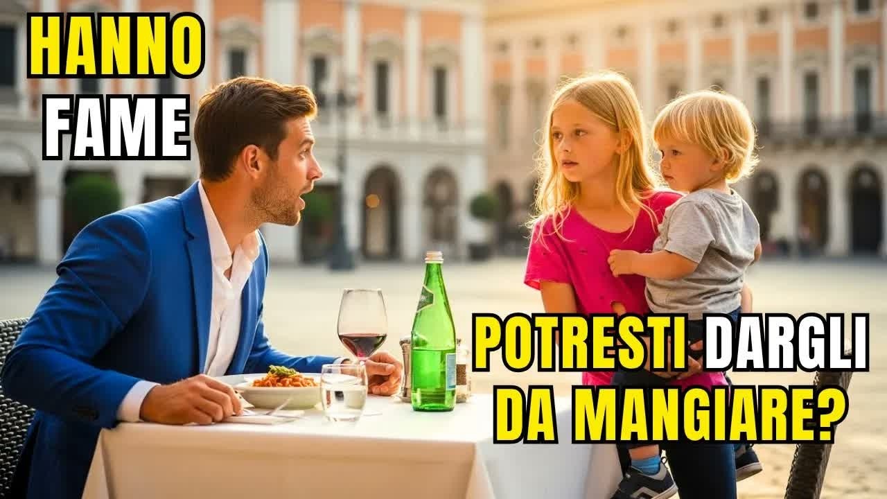 Il miliardario pensava di cenare solo — finché una bambina disse： “Mio fratello ha fame”