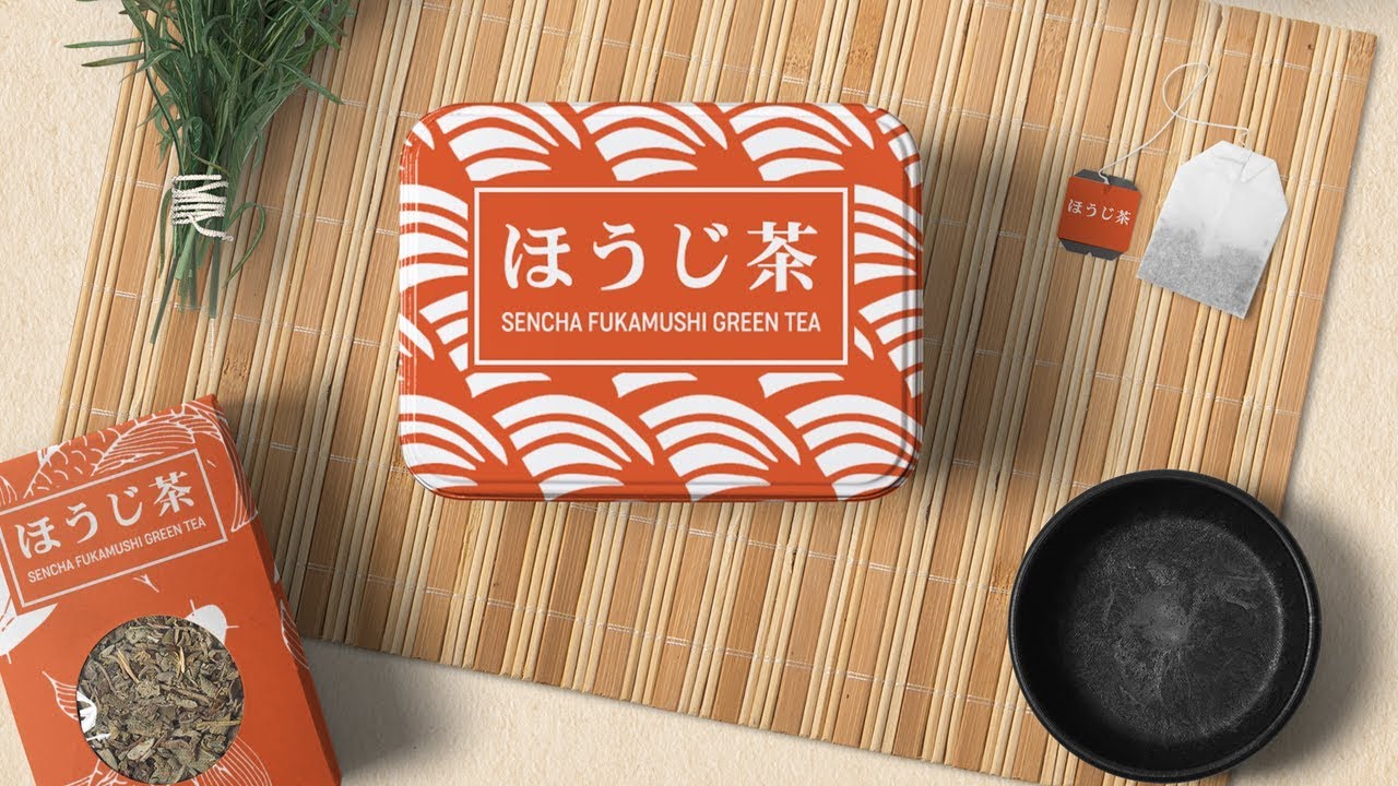 PHOTOSHOP TUTORIAL | How to Create a Japanese Tea Packaging Design