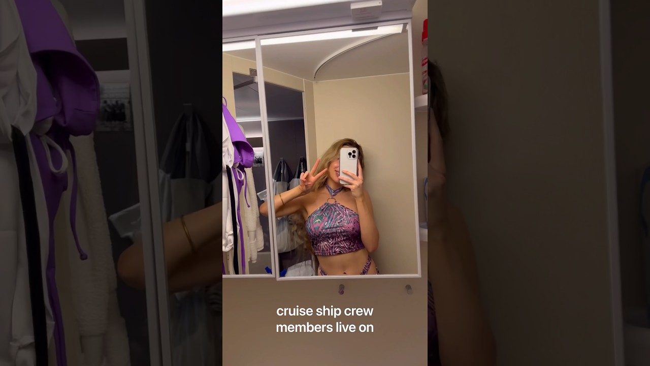 Below Deck Secrets - A Crew Members Cabin on one of the World&rsquo;s Biggest Cruise Ships #cruiseship