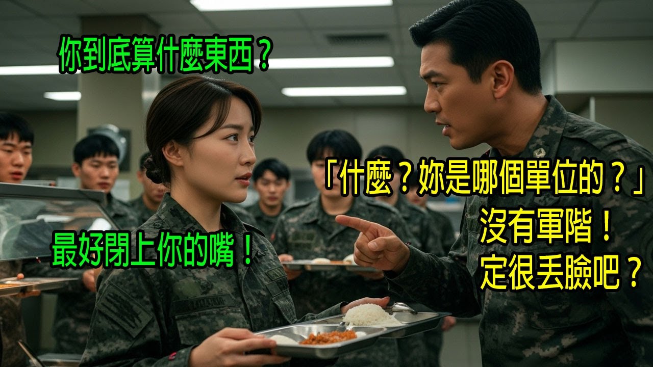 「妳是哪個部隊的？」對餐廳排隊的女軍官咆哮的上校，作夢也沒想到她竟是新上任的特戰指揮官。