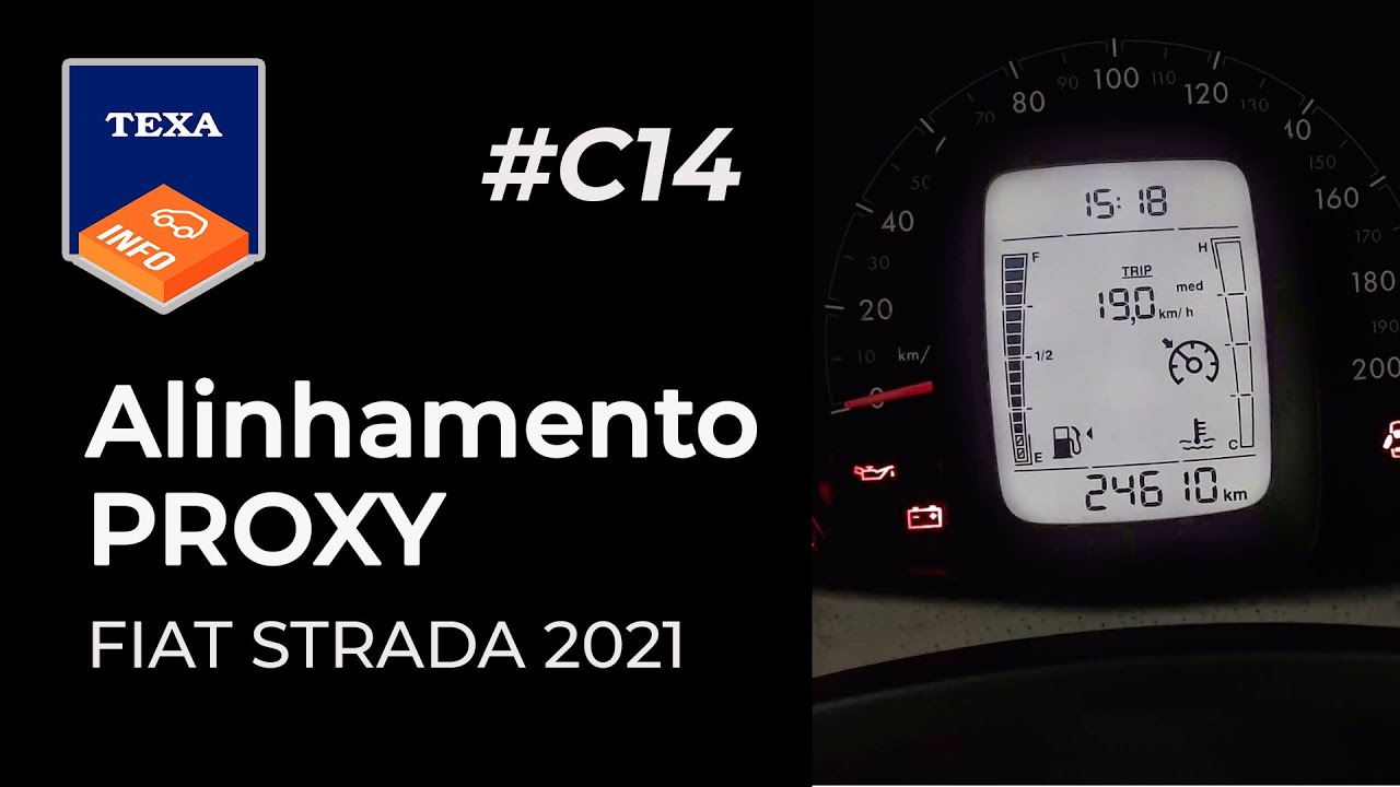 Alinhamento PROXY - FIAT STRADA 2021 - TEX@INFO CAR #C14