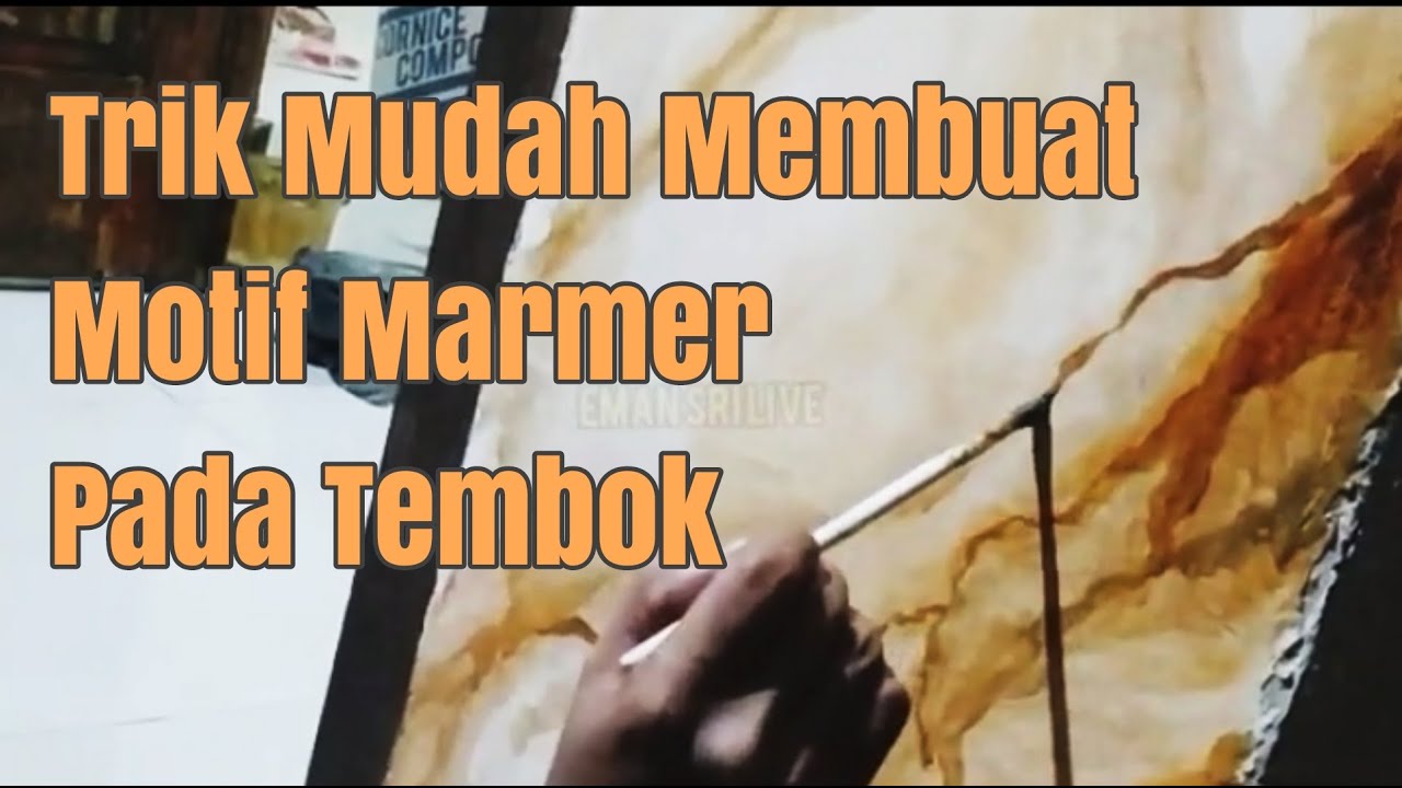Membuat Motif Marmer Pada Tembok