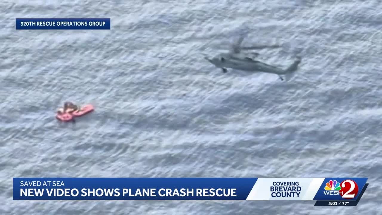 New video shows plane crash rescue off coast of Melbourne