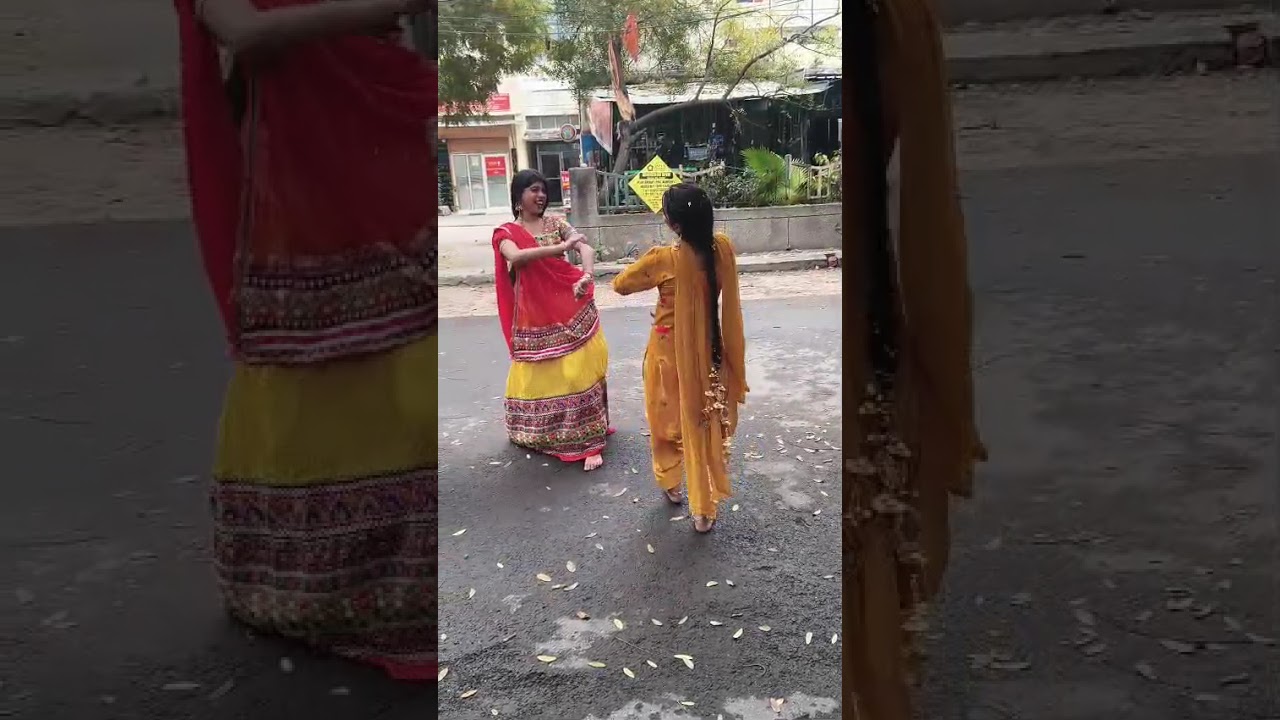 Sister Duo Dhol Performance 🔥💃 | Shaadi Ki Masti | #ViralShorts#trendingshorts #dholdance #masti