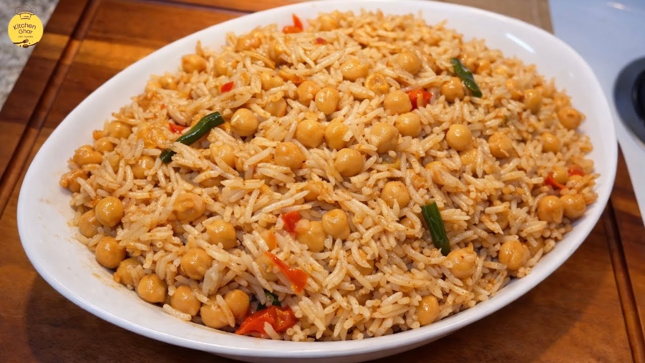 DEGI CHANA PULAO RECIPE | The Original Chickpea Pulao Street Food Style