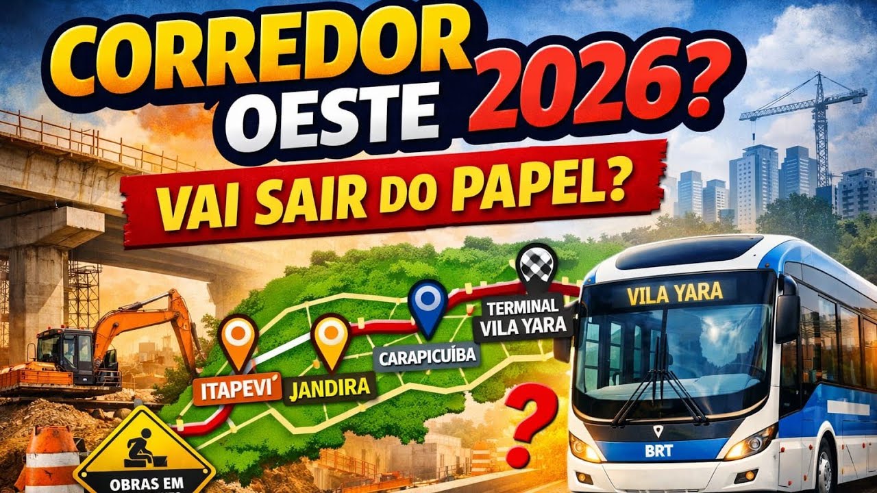 Será que o corredor oeste sai do papel em 2026 ?