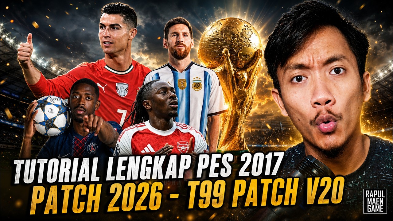 PES 2017 T99 PATCH V.20 TUTORIAL LENGKAP INSTALL DARI 0  - PES 2017 PATCH 2026 PC GAME