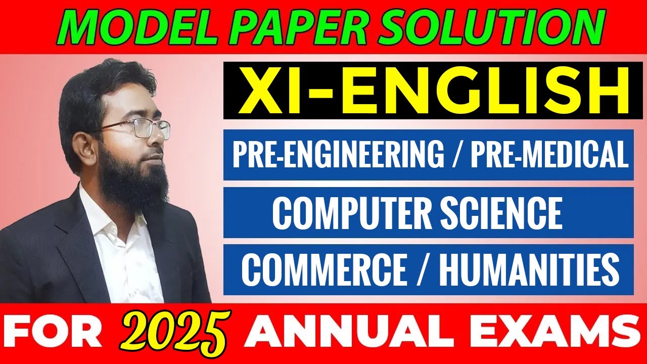 XI-ENGLISH (Solved Model Paper 2025)