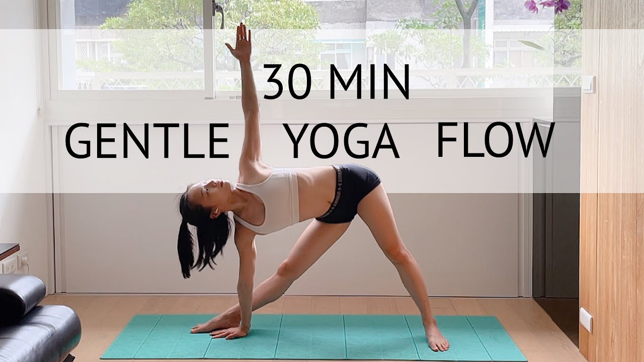 30分鐘 輕流動伸展瑜珈（適合各種程度練習者） | 30 Min Gentle Yoga Flow  | Full Body Stretch | Nicky Yoga