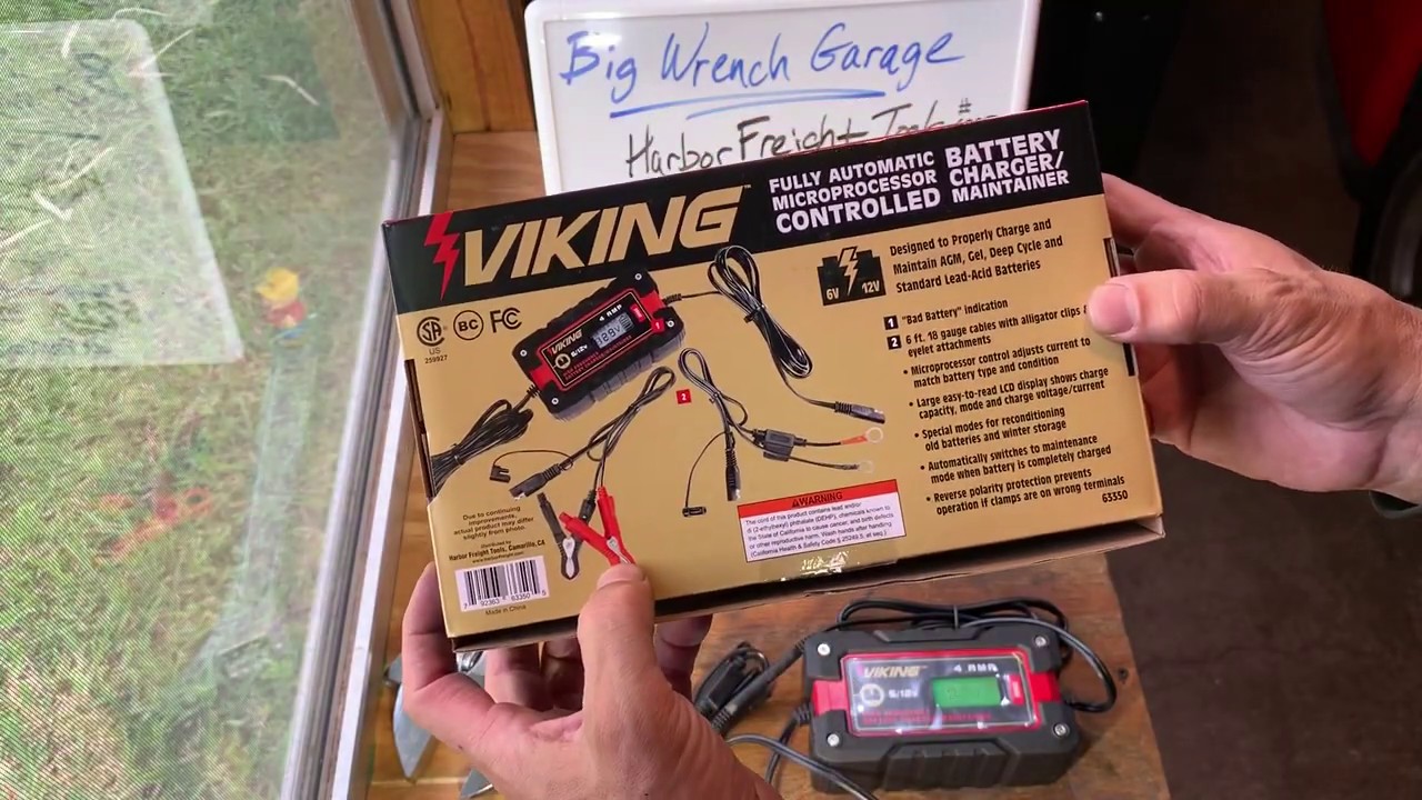 Viking 4 amp 6v/12v Battery Charger    Harbor Freight Tools # 63350   GREAT CHARGER for GREAT PRICE!