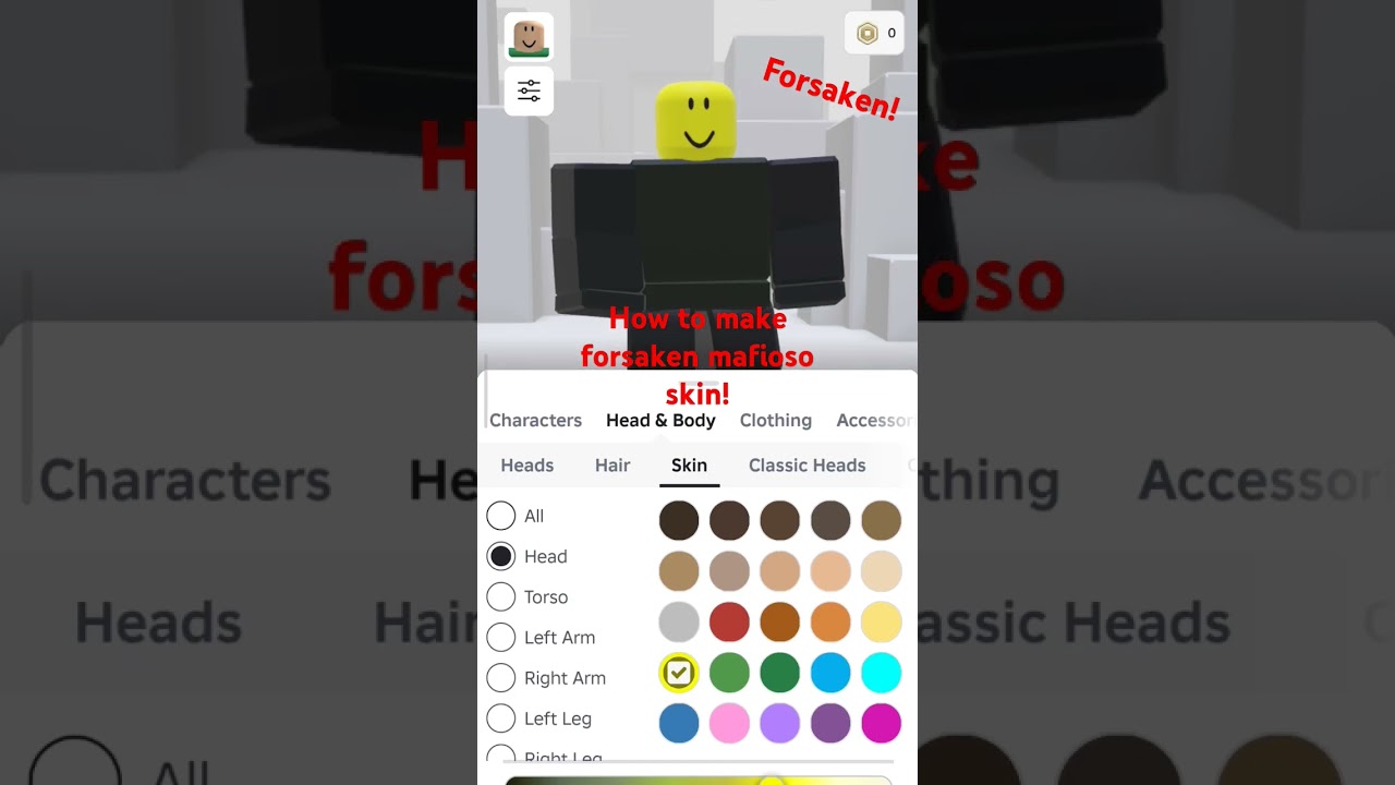 HOW TO MAKE FORSAKEN MAFIOSO SKIN FOR FREE!#Roblox#Forsaken#Mafioso