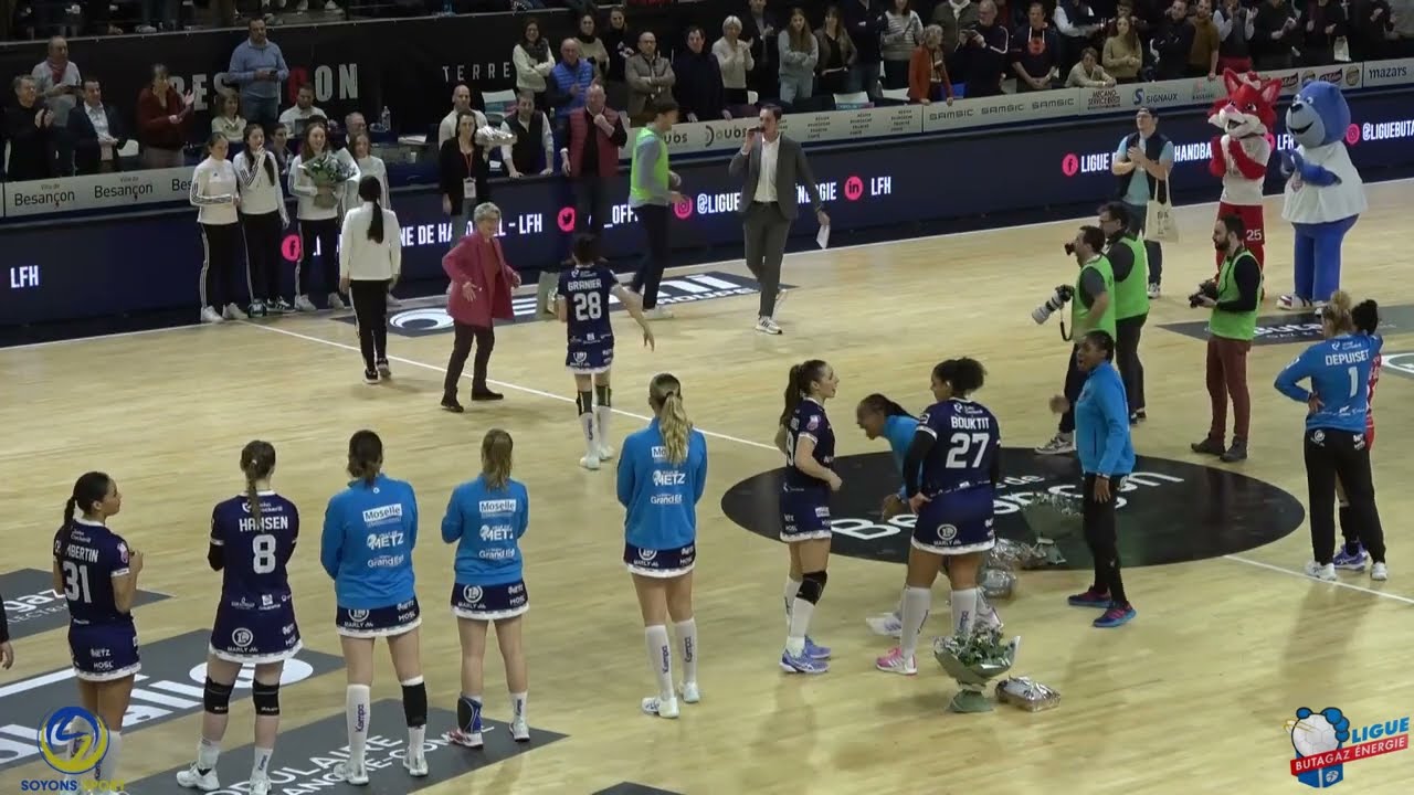 ESBF / Metz Handball : les championnes du Monde honorées à Besançon !