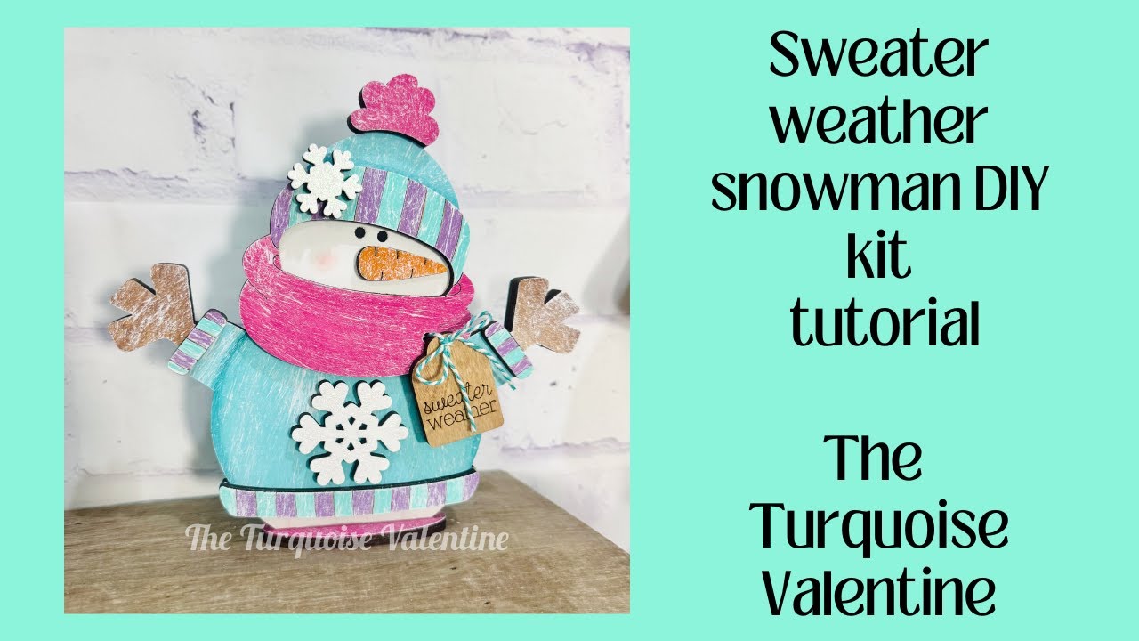 Sweater Weather snowman DIY kit from my shop