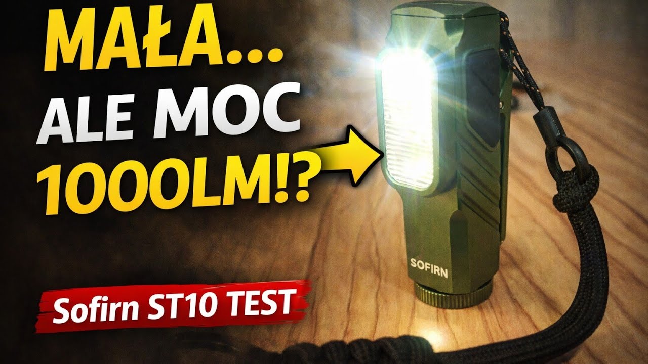 Przejechałem latarkę samochodem… i nadal działa!? Sofirn ST10