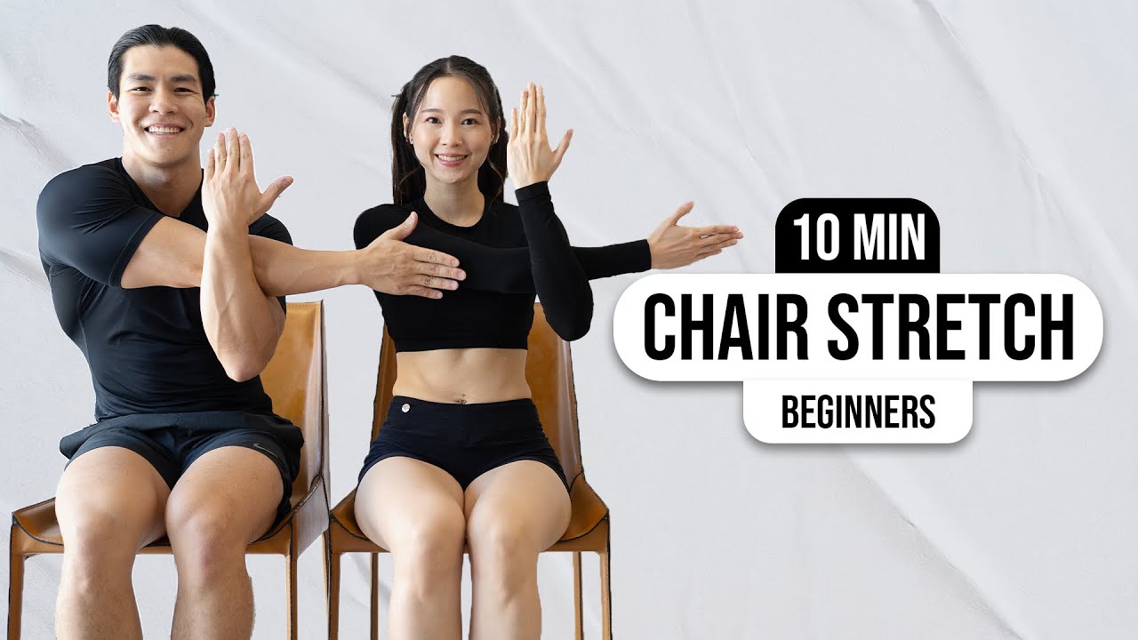10 MIN CHAIR STRETCH FOR BEGINNERS🪑 I Full Body Stretch, Quick Work Break
