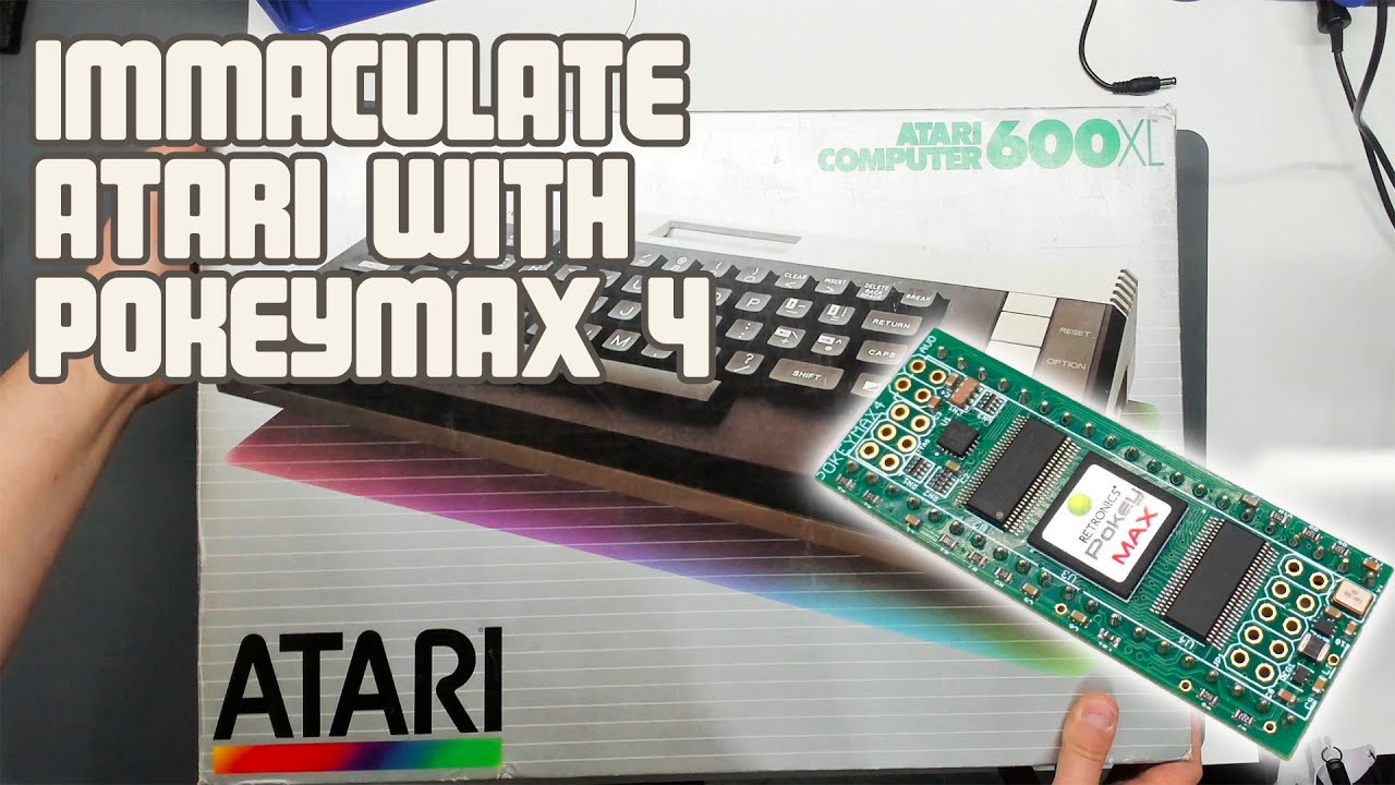 Immaculate NOS Atari 600XL получает PokeyMAX 4, VBXE и U1MB