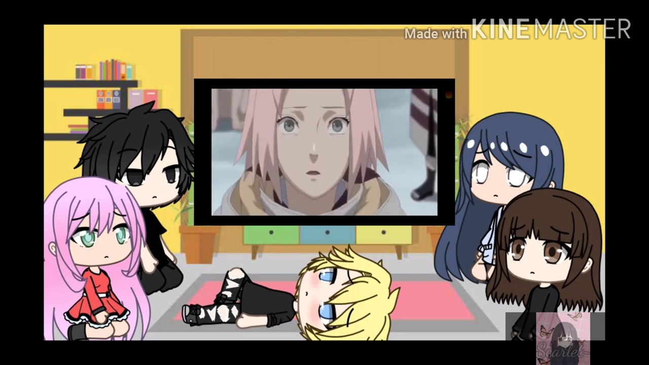 Past Naruto reacts to Sakura Amv and BoruSara edits