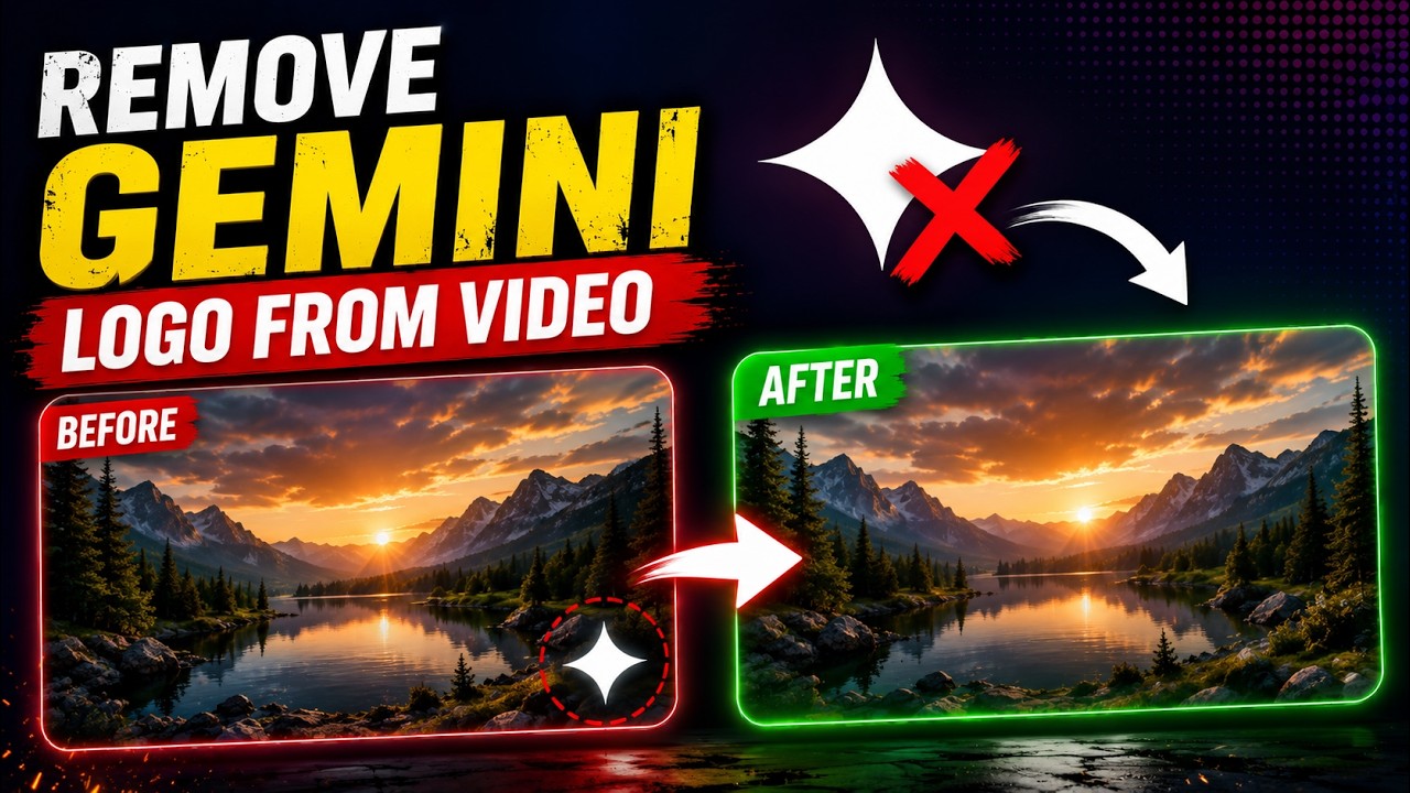 How to Remove Gemini Logo/Watermark from Video (2026) | Remove Gemini Watermark Easily