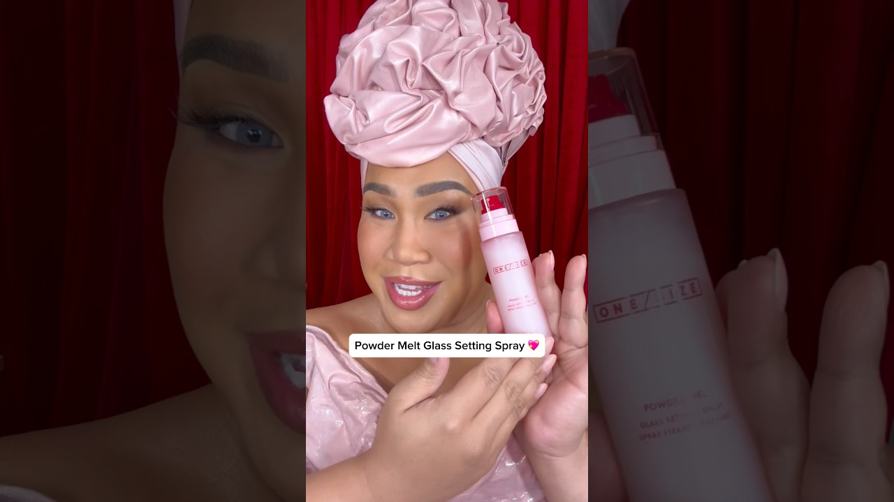 💖💦Meet #onesizebeauty&rsquo;s NEWEST addition- Powder Melt Glass Setting Spray! Available now! #makeup