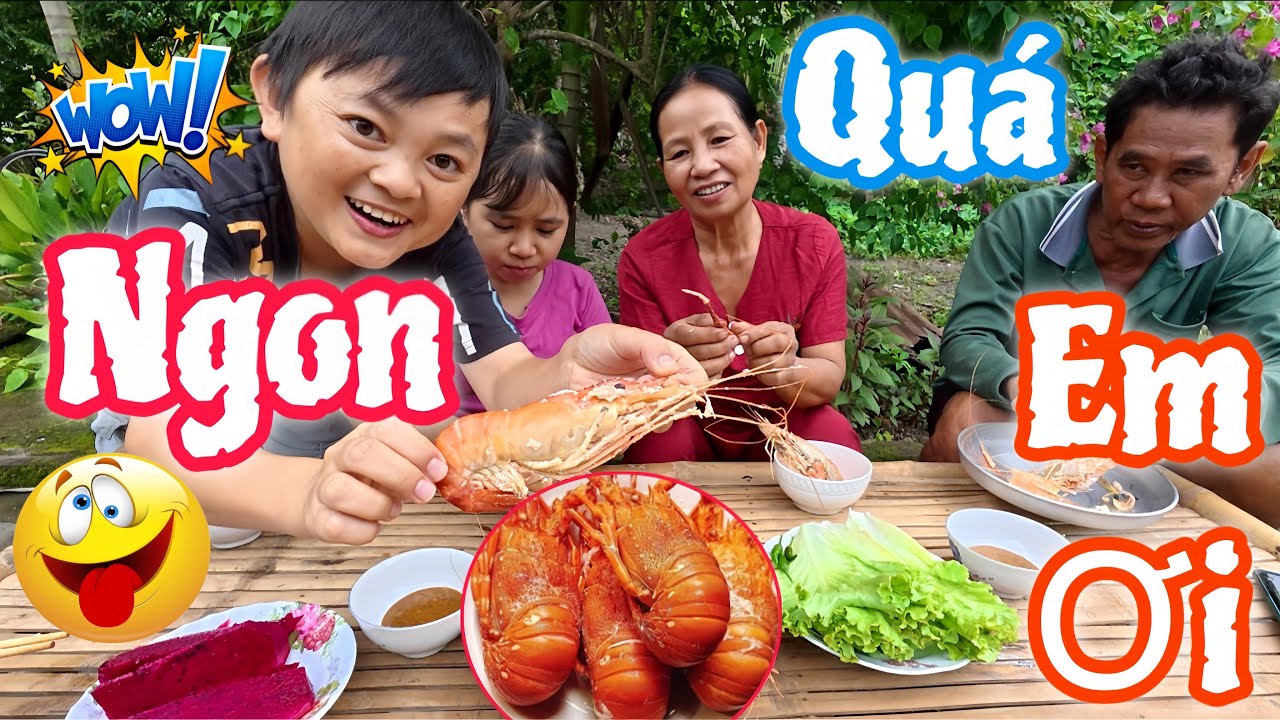 Buổi Chiều C&ugrave;ng Gia Đ&igrave;nh Mukbang T&ocirc;m C&agrave;ng Si&ecirc;u Ngon || Hải T&iacute; Hon
