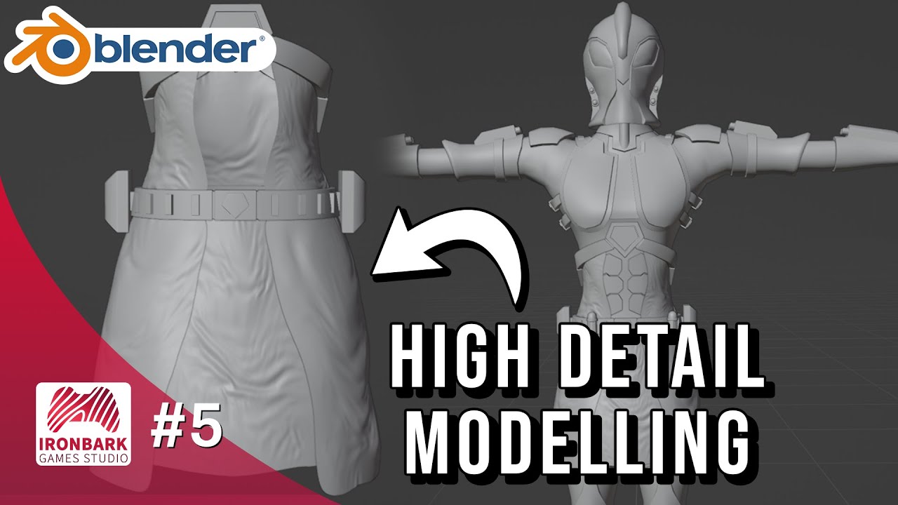Model and Sculpt High Poly Details in Blender for Baking