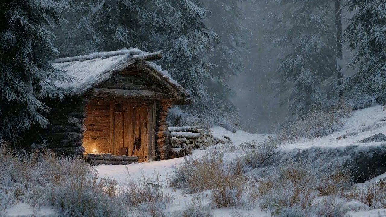 Tranquil Winter Hearth ❄️ Peaceful Medieval Sleep Music (1 Hour)