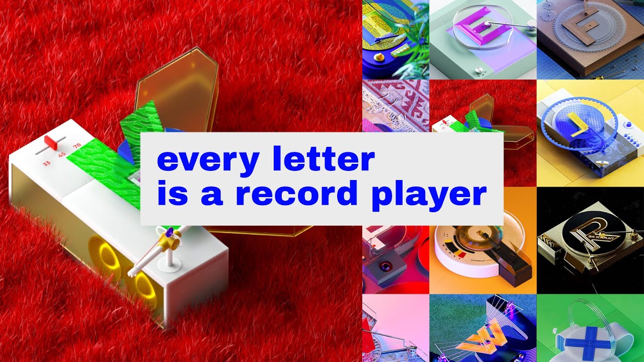 3D Turntable Alphabet! 😂💕🎶