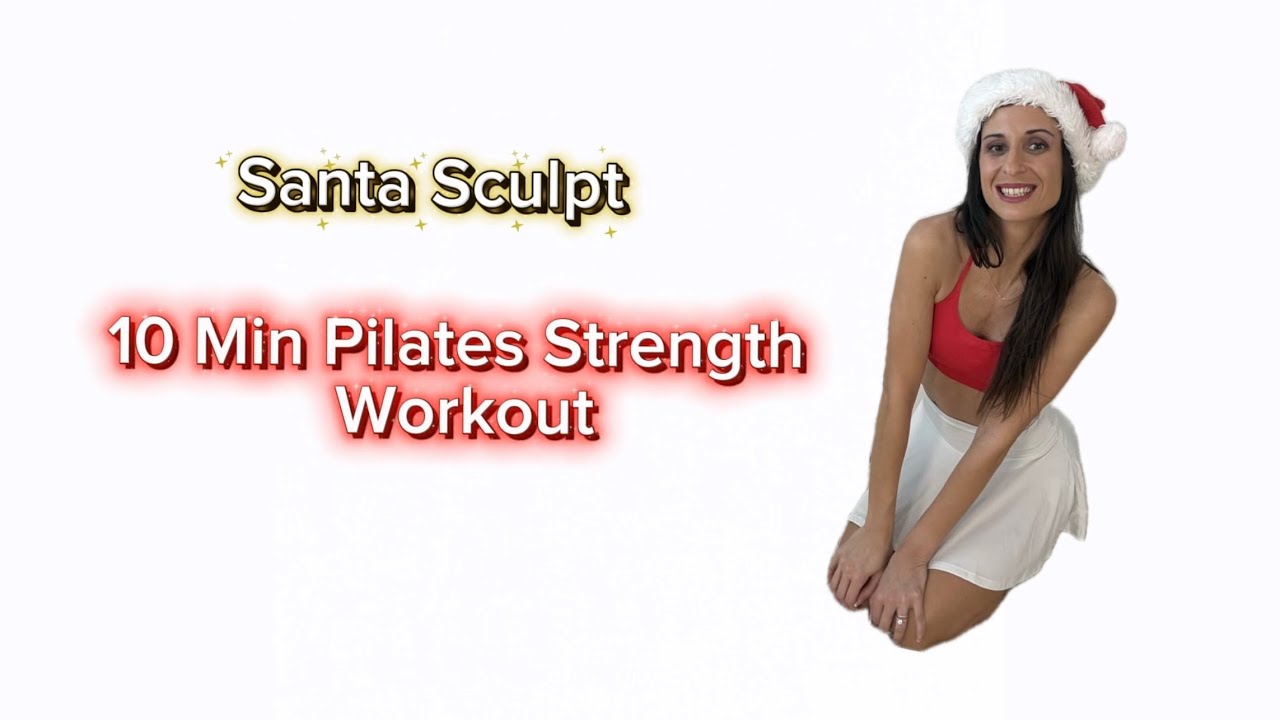 12 Days of Christmas Workout | Pilates Strength - No Equipment! (Day 1: Santa Claus)