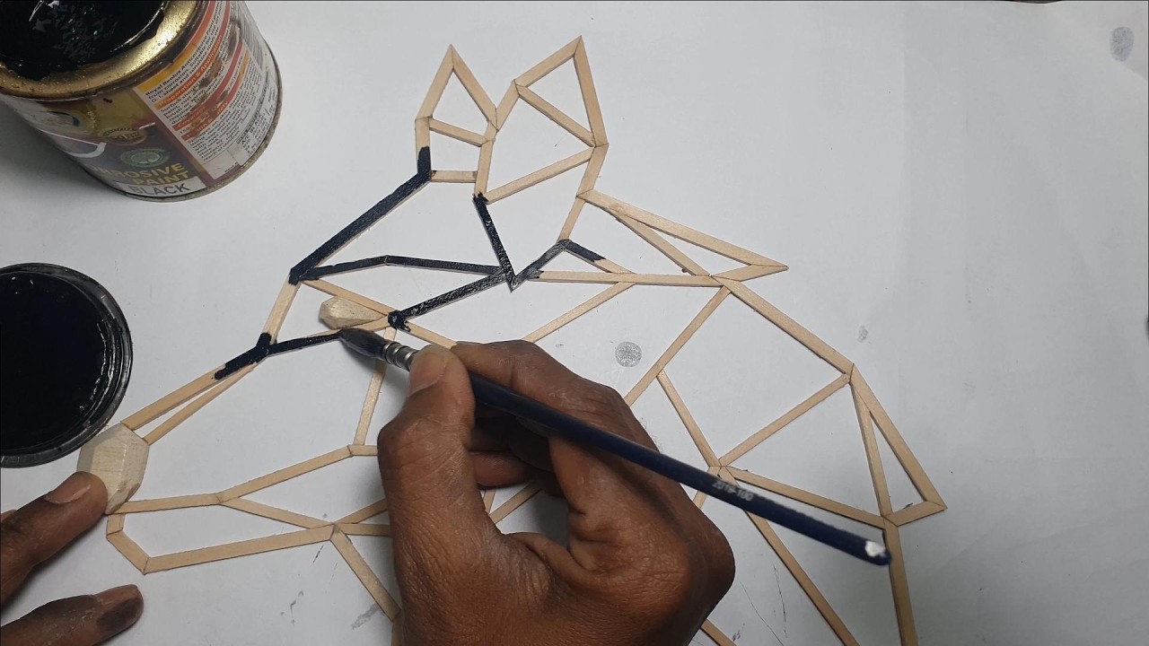 How to Make a Wall Art by Wooden Sticks | Easy DIY Home Decor Craft