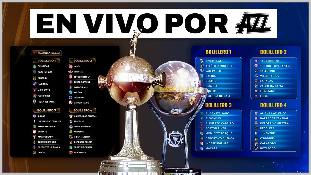 🏆​​ SORTEO de COPA LIBERTADORES y COPA SUDAMERICANA EN VIVO
