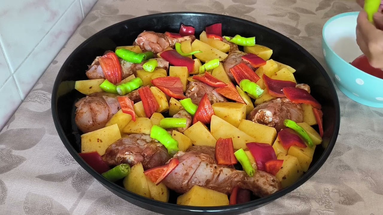 Dünyanın En Kolay En Lezzetli Yemeği 😋 Fırında Patatesli Tavuk Baget Tarifi 💯 Nefis Yemek Tarifleri.