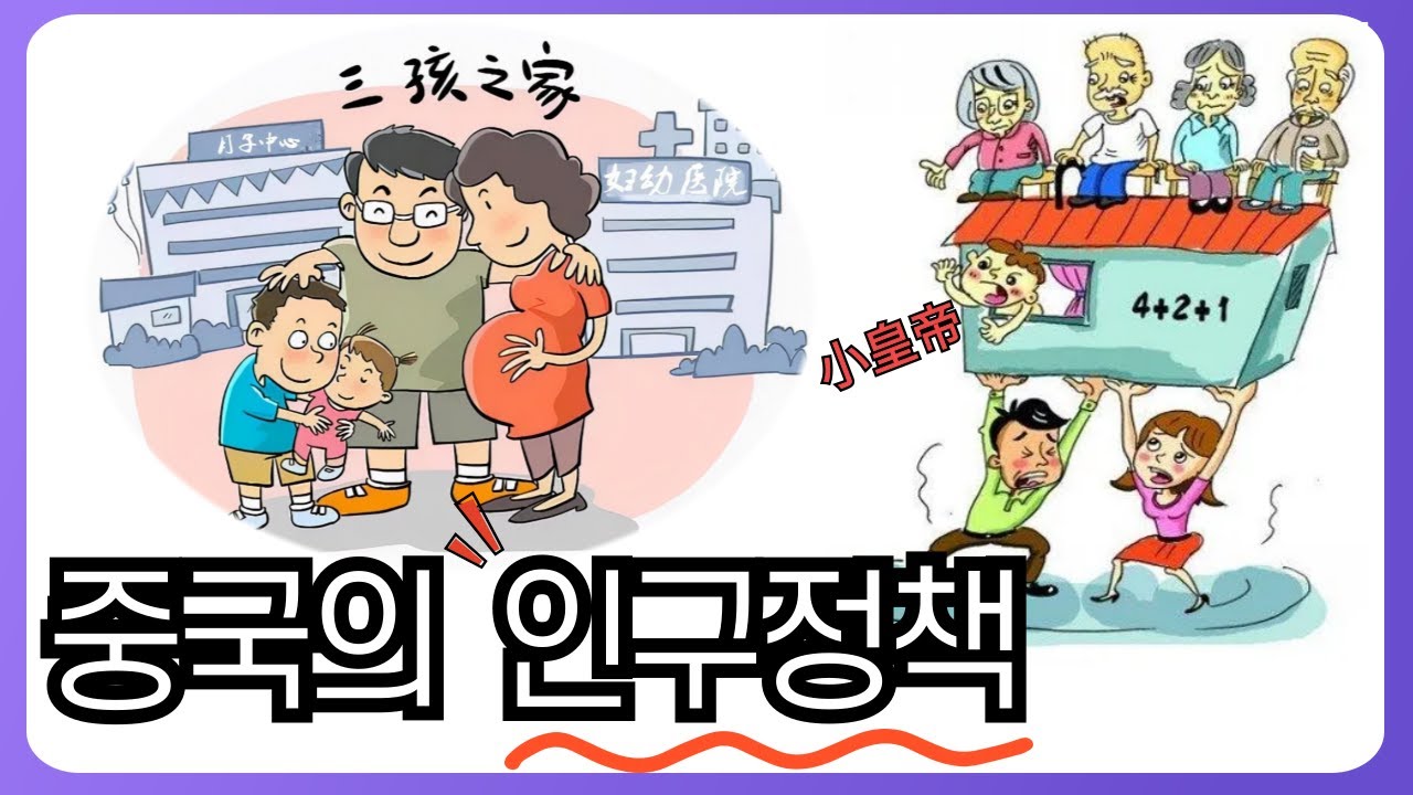 중국의 인구 정책 변화 총정리 │3자녀 정책 │링링허우, 소황제, 헤이하이즈, 421가정?