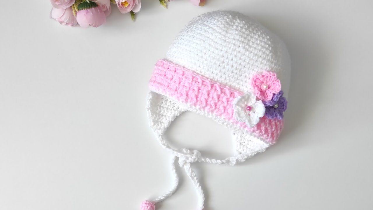 Cum croșetez căciuliță cu picioruș scurt.Tutorial pas cu pas #crocheted #knitting #handmade