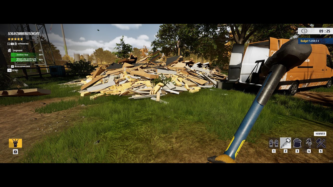 Deconstruction Simulator 07  Ein weiteres Haus wird platt gemacht und endlich ein größeres Lager