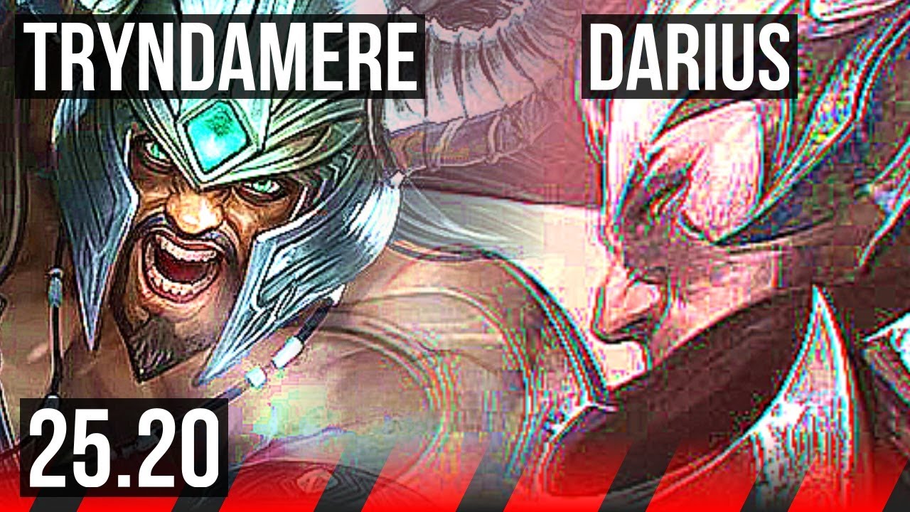 TRYNDAMERE vs DARIUS (TOP) | 4/0/1 | KR Master | 25.20