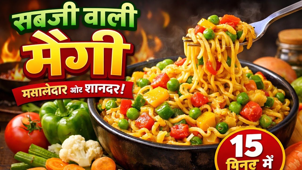  गरमा-गरम नूडल्स 🍜घर का झटपट स्वाद 