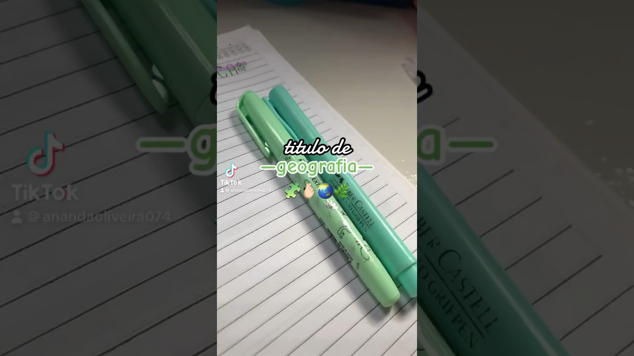 t&iacute;tulo de geografia 🧩☘️ #ftpシ #titulosbonitos #studytok #geography #verde #fy #t&iacute;tulos #title #ftyp