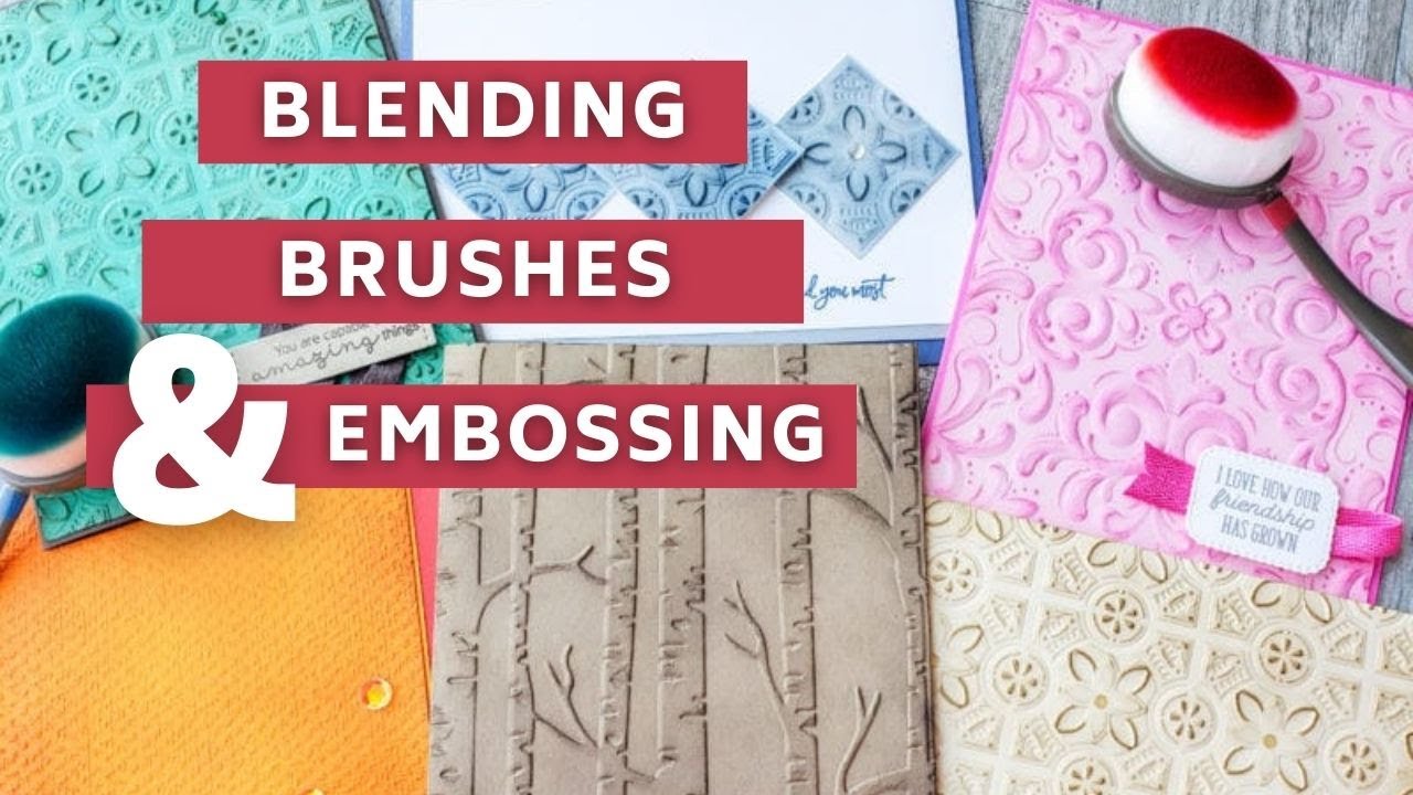 STUNNING Cards With One Simple Technique - Blending Brushes + Embossing