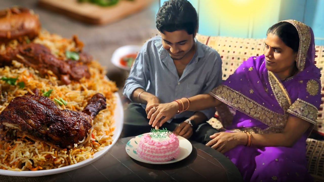 Cooked delicious chicken Briyani for brother’s birthday || Family Vlog 