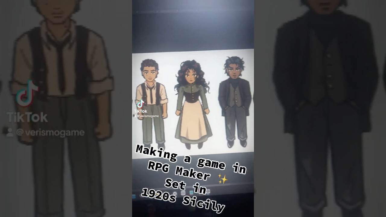 (DEMO OUT NOW!) Using RPG Maker to make my 1920s dream game!! #rpgmaker#indiegame
