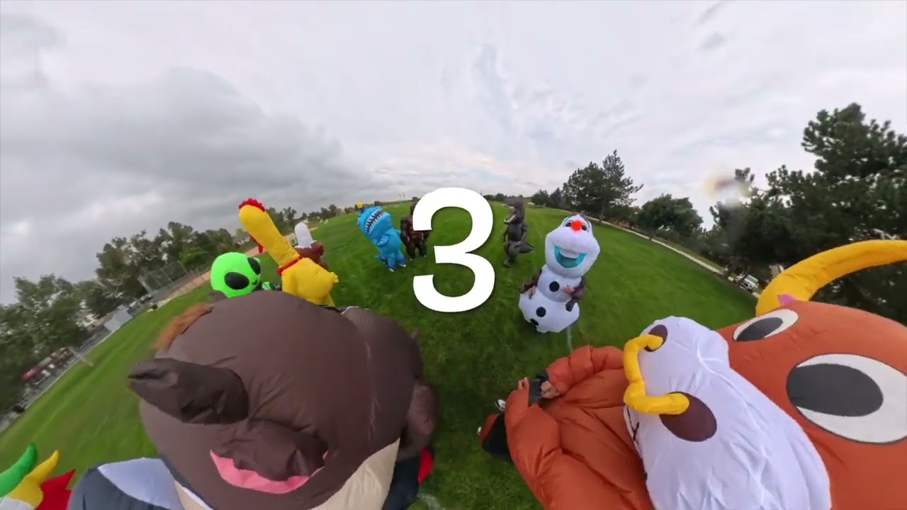 Birthday inflatable costumes party