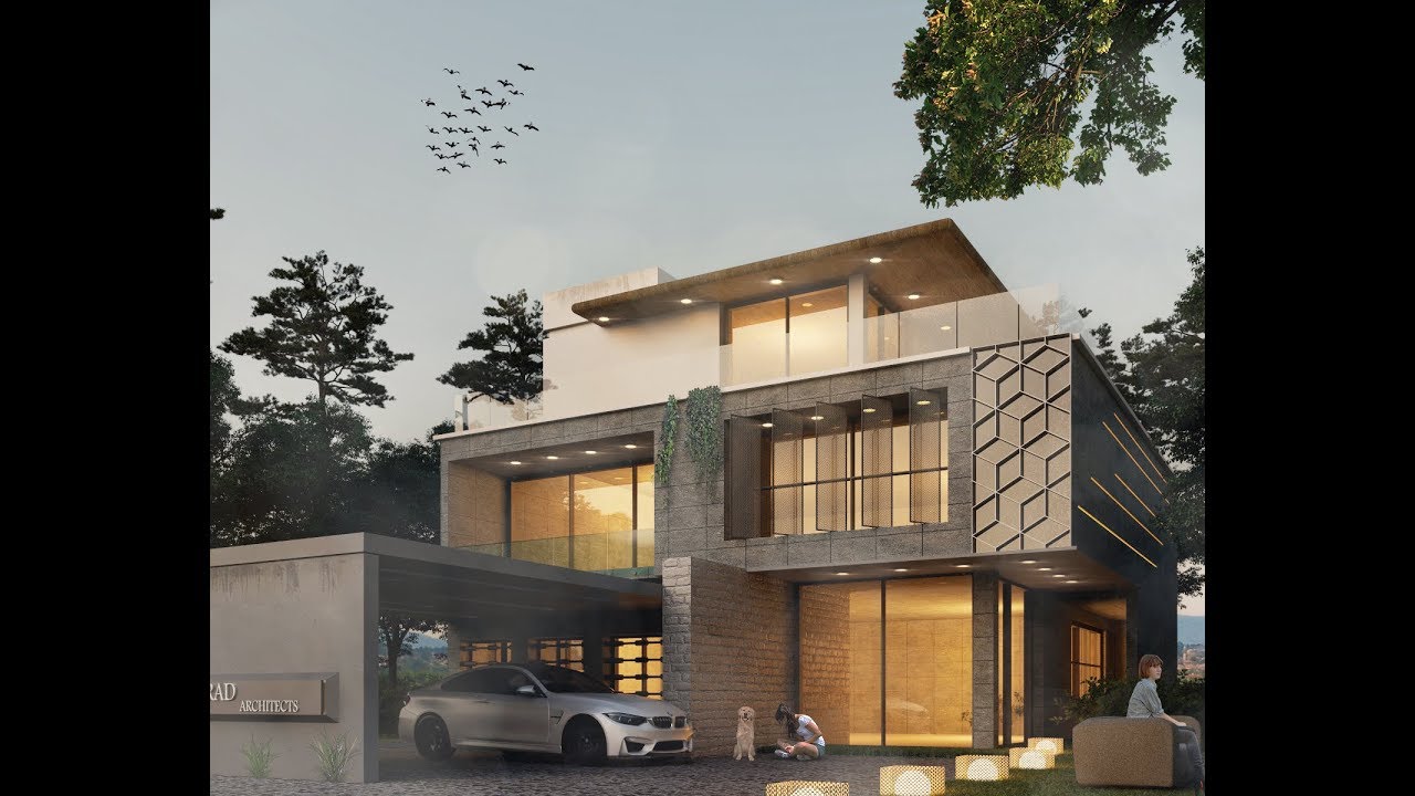 Modern Mansion Design - Sketchup