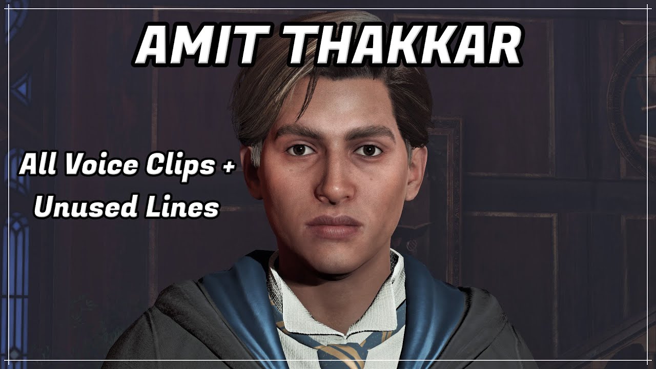 Hogwarts Legacy - Amit Thakkar Voice Clips/Audio Files (Cut/Unused Lines Included)